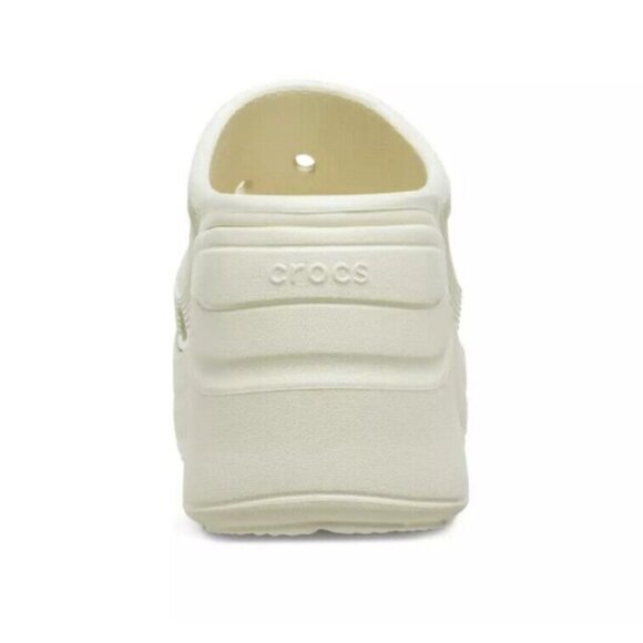 Crocs Womens Size 9 Siren Clog Platform Block High Heels Bone / White US W9/M7 - Picture 14 of 16